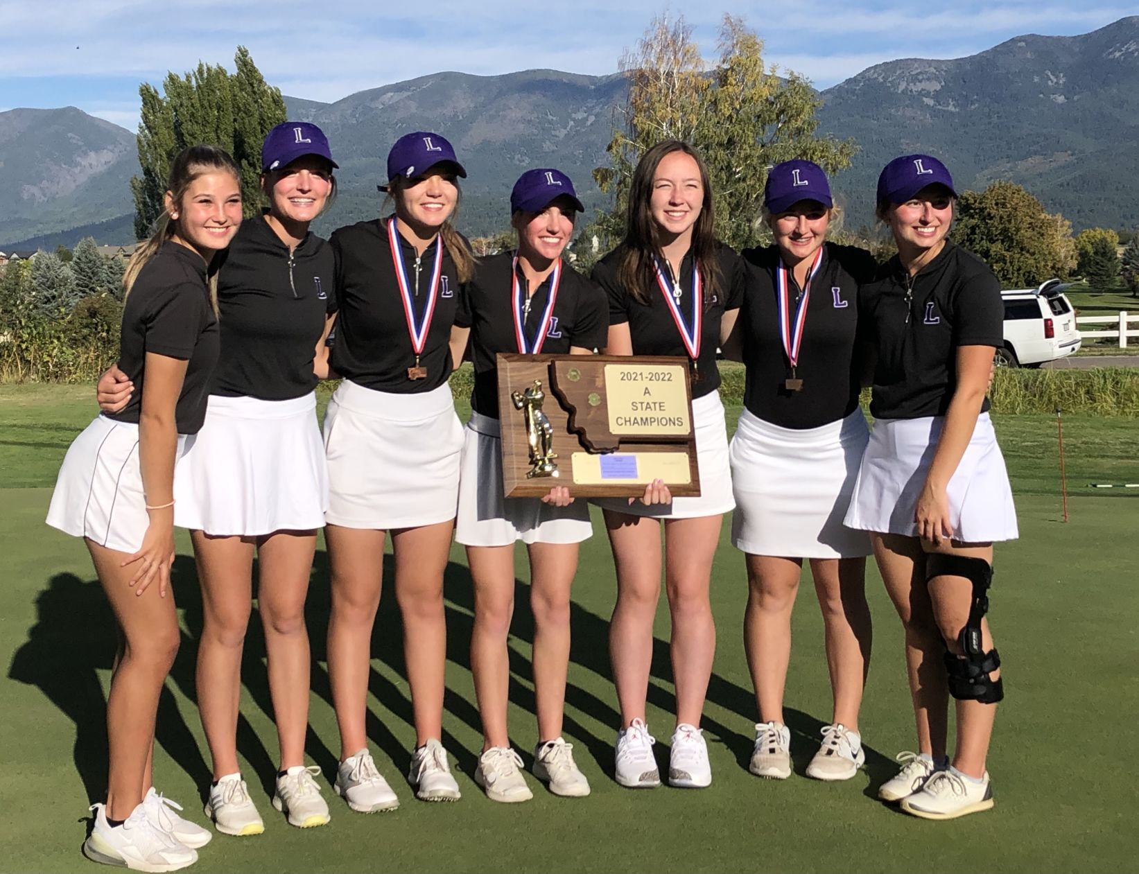 2021 Class A girls golf - Laurel Locomotives